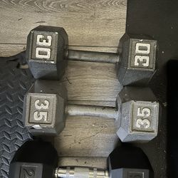 30 lb Dumbbell 35 lb Dumbbell