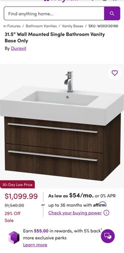 Wall mounted Vanity