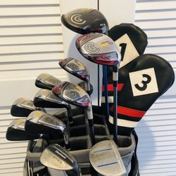 Cleveland Hibore Iron Set 6-PW with Cleveland HiBore XLS 3 & 4 Hybrids,  Cleveland HiBore XL Driver