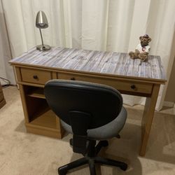 Desk and chair
