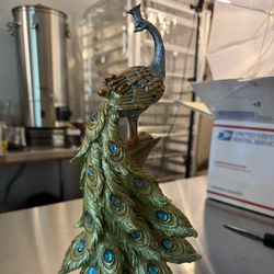 Beautiful Peacock Statue (Table Top Size)