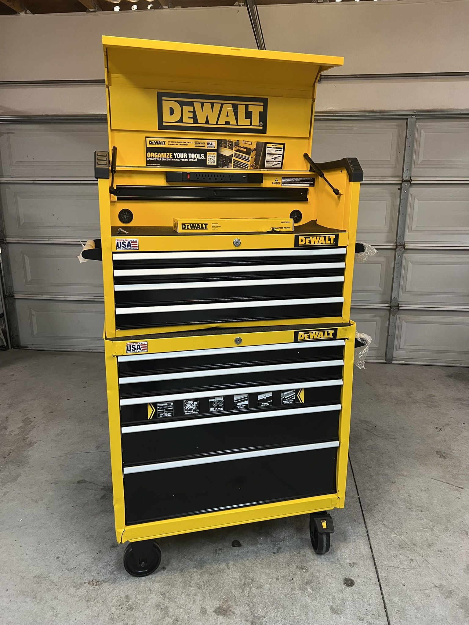 New DEWALT 37 in. 4-Drawer Tool Chest and 37 in. 5-Drawer Tool Cabinet