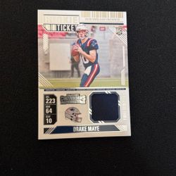 Drake Maye Rookie Card Patch Panini