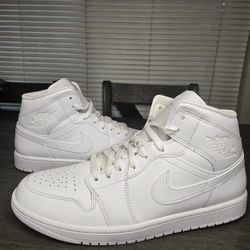 Nike Air Jordan 1 Mid White US MEN 11