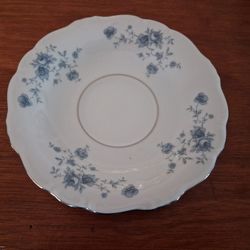 White And Blue Floral China Set
