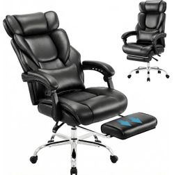 Office Chair with Footrest-Ergonomic Computer Chair