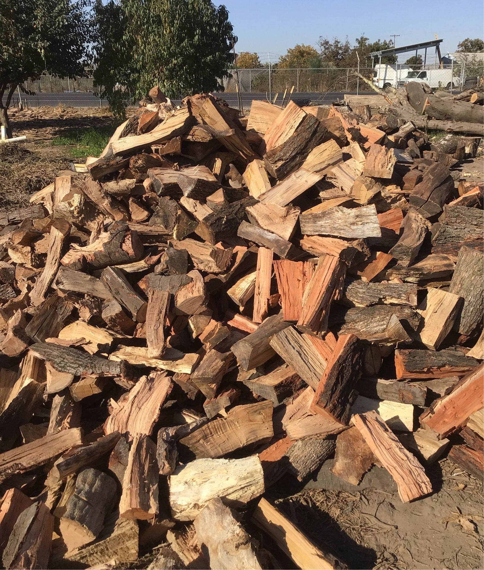 Almond, oak. ,eucalyptus, cherry, peach, apple ,Pecan ,Hickory fire wood firewood for Sale in
