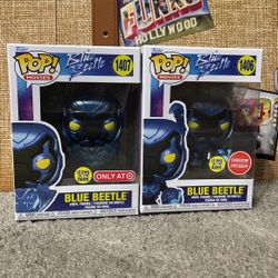 Funko Pop! DC Blue Beetle Glow In Dark Exclusive Gamestop Target