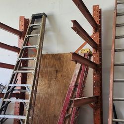 Heavy duty steel pipe rack.