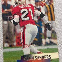 Deion Sanders, football/baseball trading cards