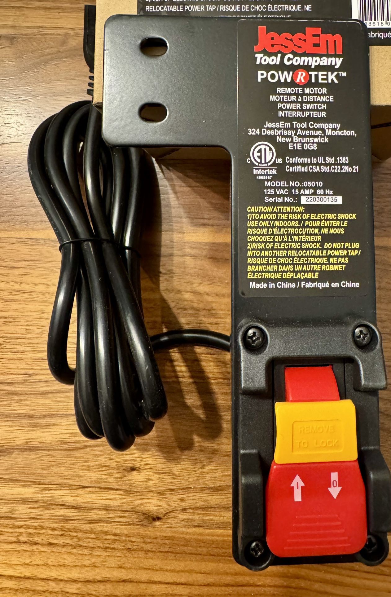 JessEm 05010 - Pow-R-Tek Remote Switch