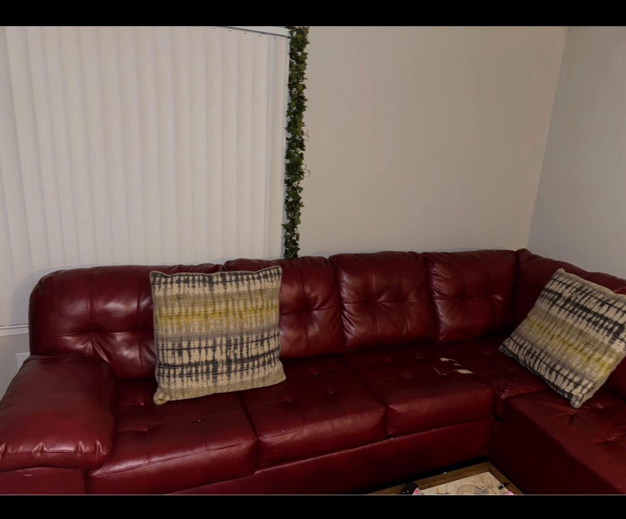 Red Sectional Couch