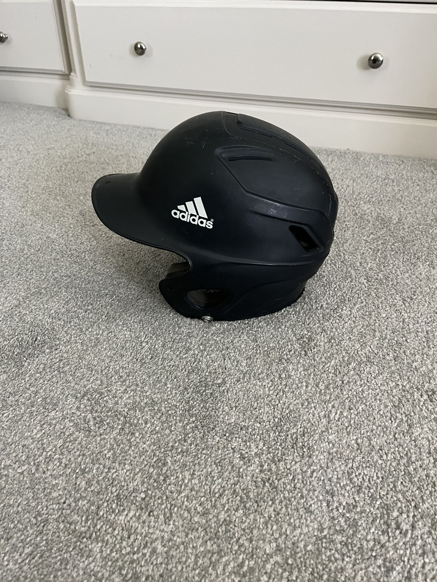 Boys adidas Climalite Black Baseball Batting Helmet - Size 6 3/8 - 7 3/8