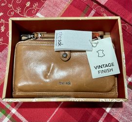 The SAK light brown wallet