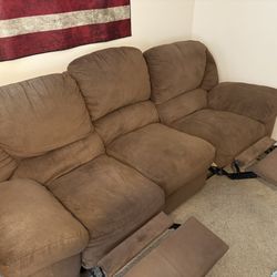 Free -Reclining Couch and Loveseat