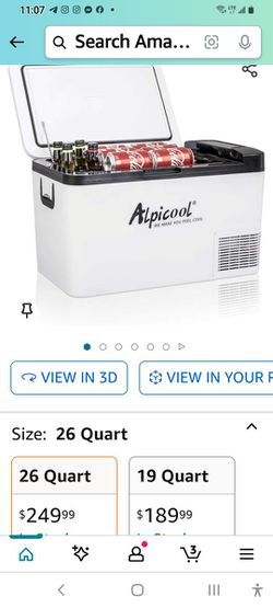 Alpicool K25 Portable Refrigerator 26 Quart(25 Liter) Car Fridge