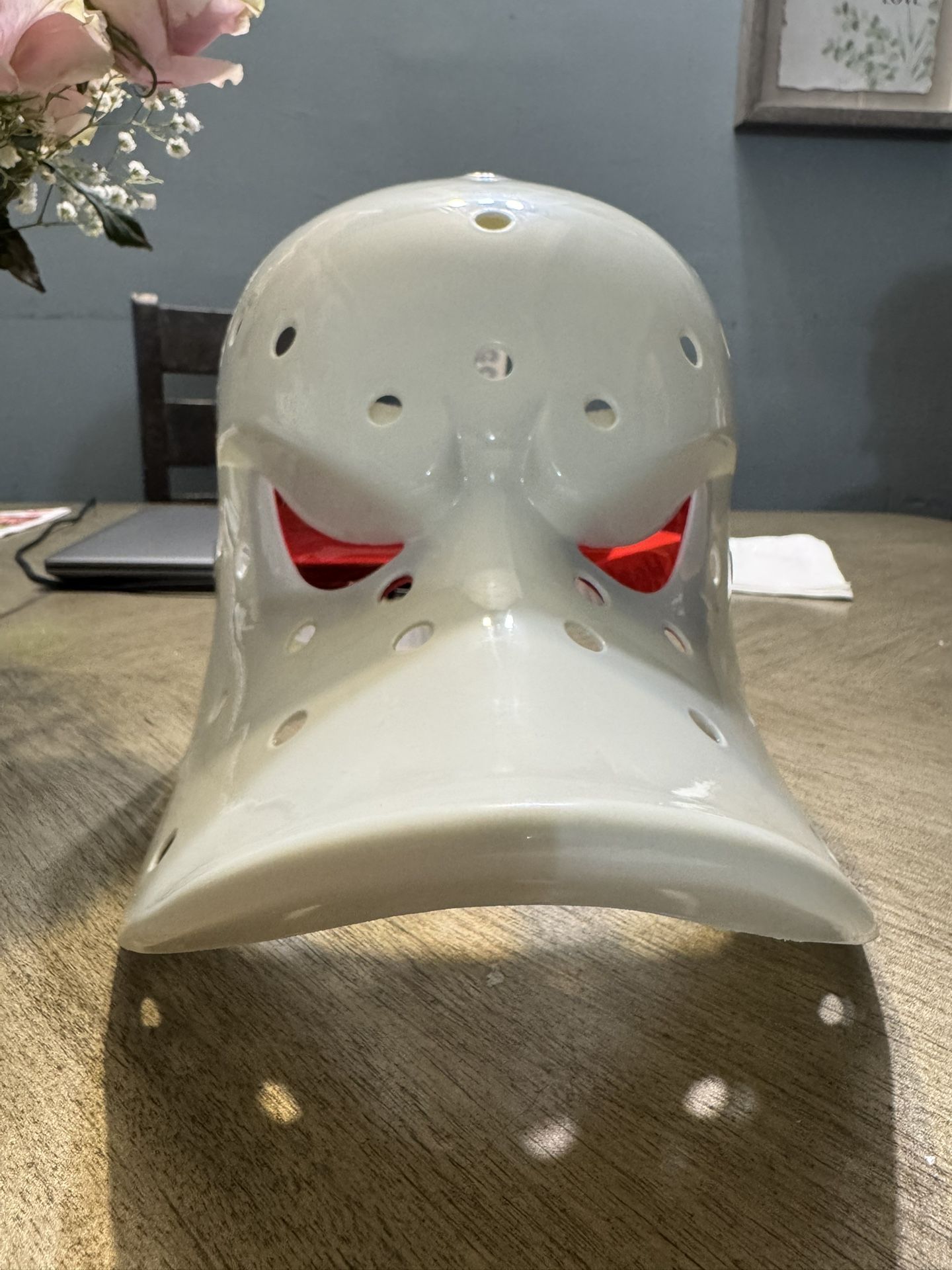 Anaheim Ducks Season Opener Wild Wing White Hockey Mask