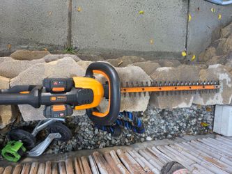 WORX hedge trimmer and grass trimmer