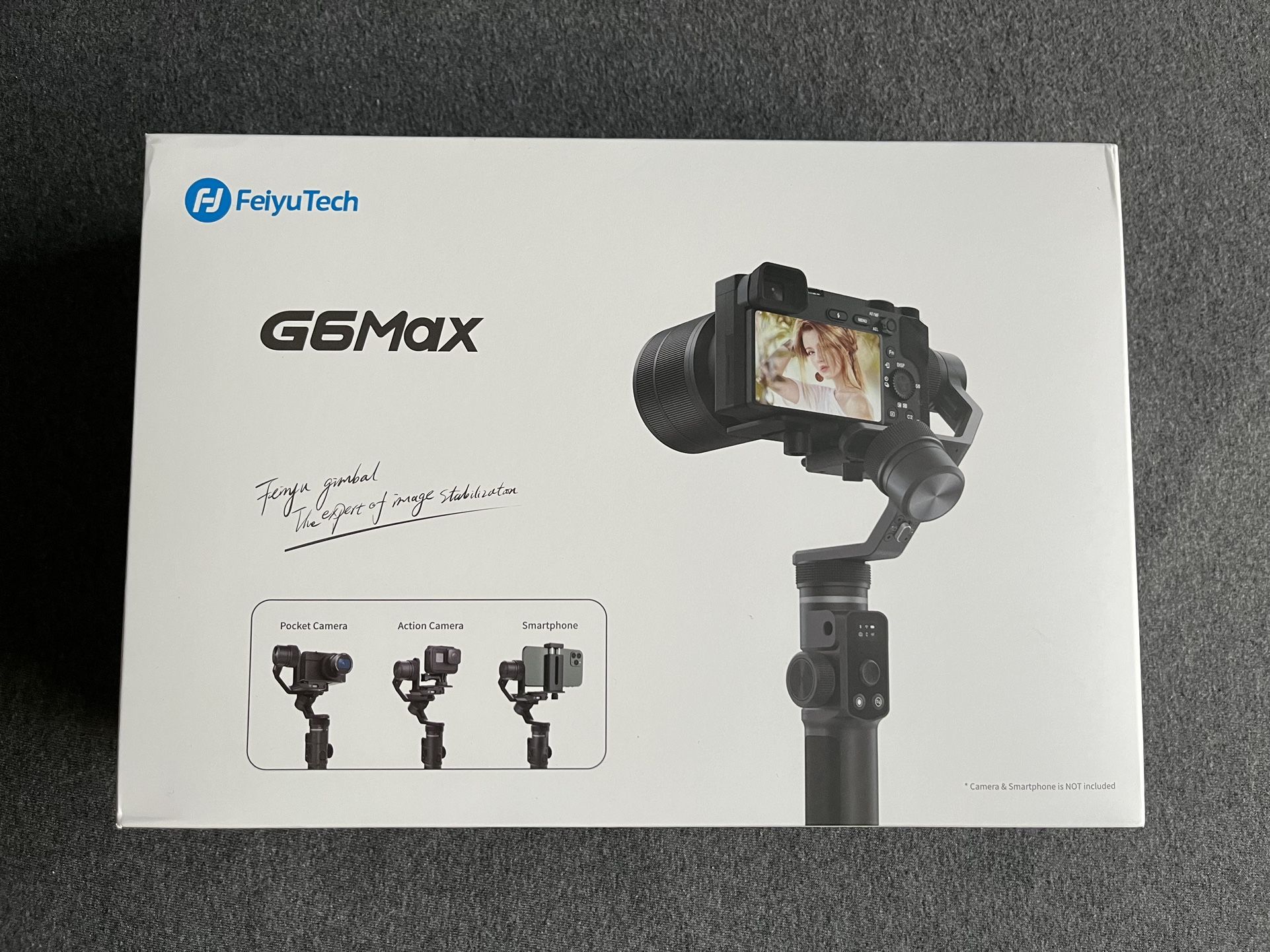 Feiyu Tech G6 Max 3-Axis Handheld Gimbal Stabilizer (open box) for camera, phone