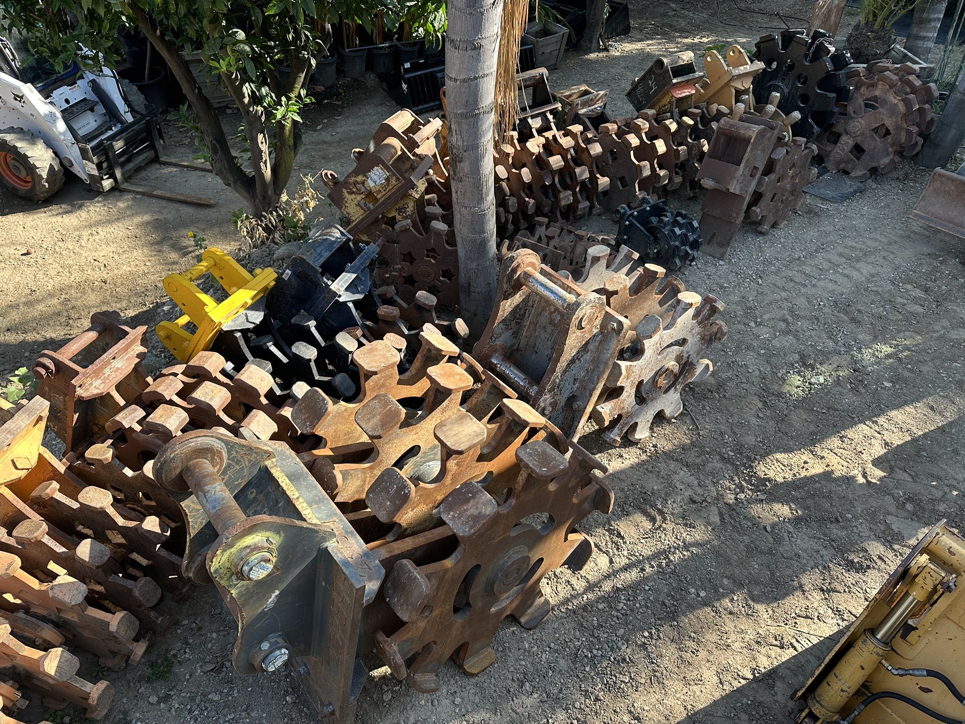 Compaction Wheels Mini Excavator Backhoe