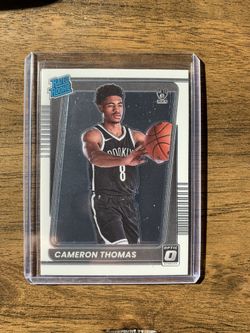 Cam Thomas 2021-22 Donruss Optics Rated Rookie Sports Card