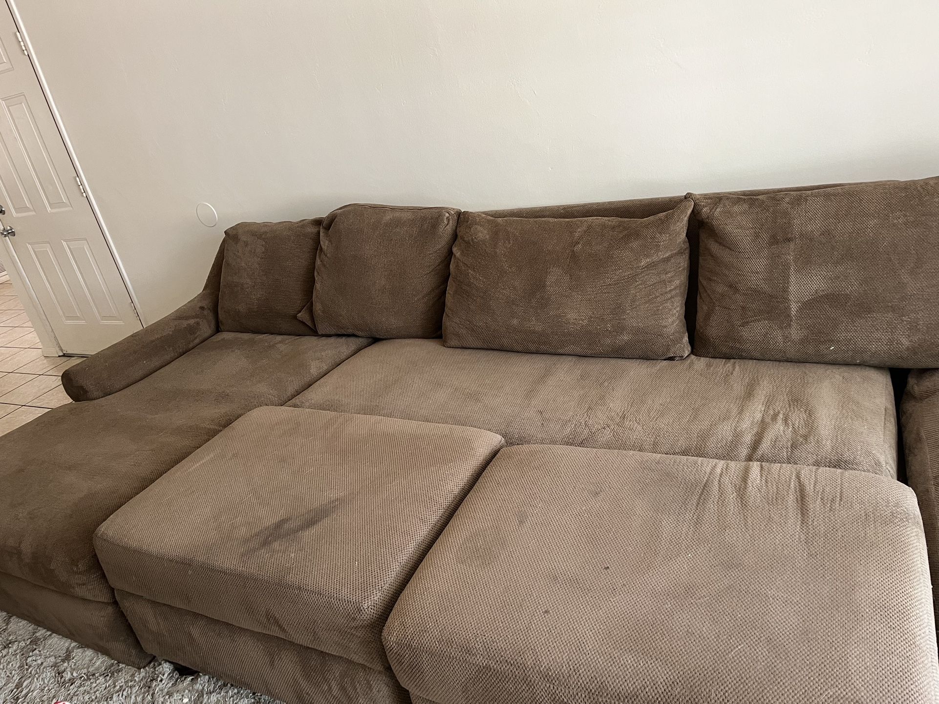 Large Sectional Couch with Storage