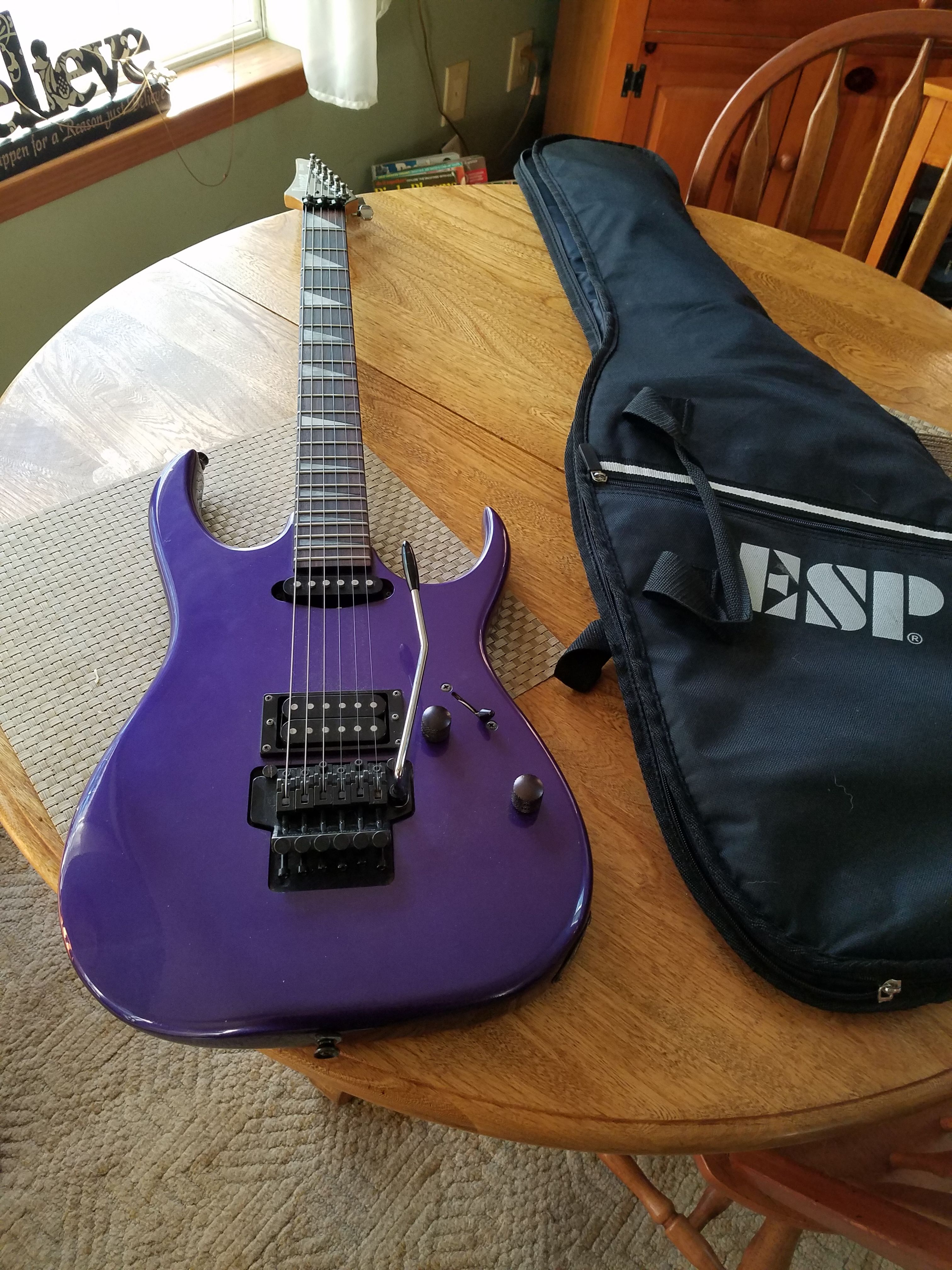 Rare 90s Ibanez ex365 with REVERSE headstock and more gig bag