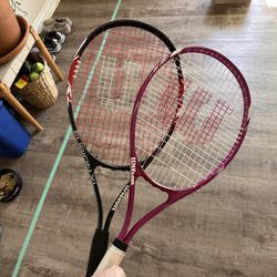 2 Wilson Tennis Rackets