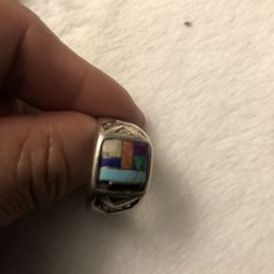 Sterling Turquoise Men’s Ring