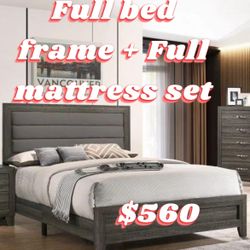 Full Bed/mattress Set 