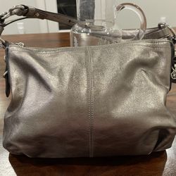 Coach Metallic Leather Bag - Great Condition 
