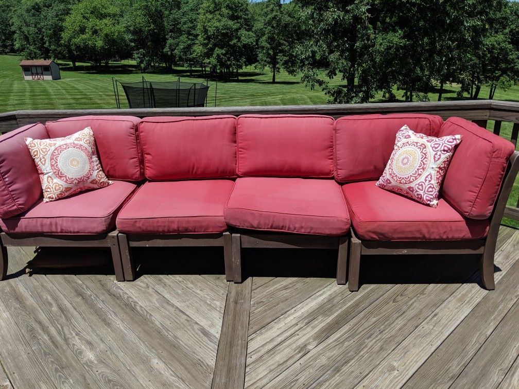 Pottery Barn patio lounge furniture