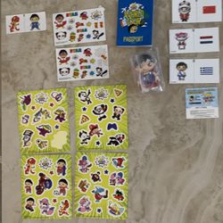 Ryan’s World Tour Sticker Set, passport booklet, vinyl toy pick up Coral Springs 33071