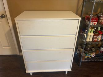 White 4 drawer dresser