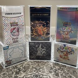 151/Prismatic Evolutions/Paldean Fates Booster Bundle Displays