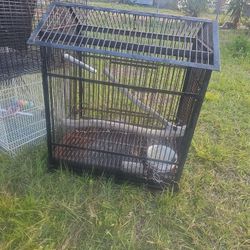 Large Bird Cage Used Metal