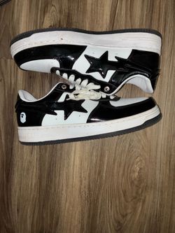 #3 White/Black cloud camo Bapesta