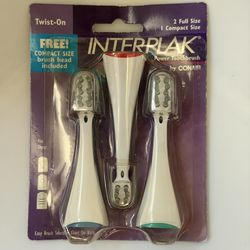 Interplak Power Toothbrush Conair - Replacement Twist On Brush Heads #91000-320A