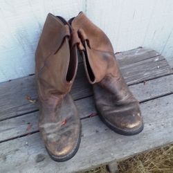 Vintage Biker Boots 10