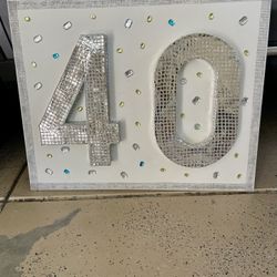 40 Sign In Silver 