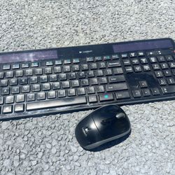 Wireless Keyboard And Mouse - Solar Powered