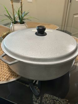 Large Aluminum Dutch Oven with Lid