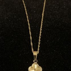 10k Necklace And Pendant 