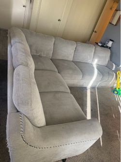 Very used L shape sectional
