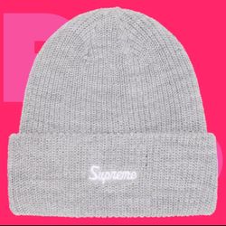 Supreme Loose Gauge Beanie (Grey)