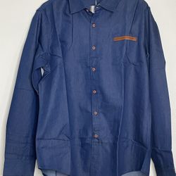 Coofandy Dark Soft Denim Style Men’s Buttondown Shirt