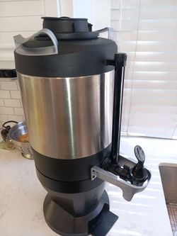 Large Stainless Steel Coffee Urn Dispenser