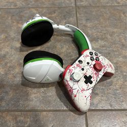 Xbox Gaming Headset and Controller