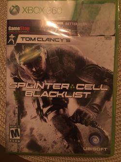 Xbox 360 splinter cell black list