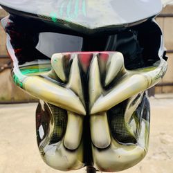 PREDATOR Custom motorcycle helmet, Laser/led